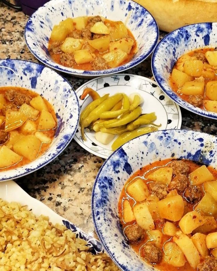 Köfteli Sulu Patates