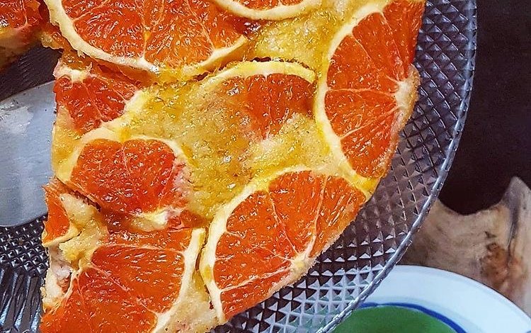 Kan Portakallı Ters Yüz Kek